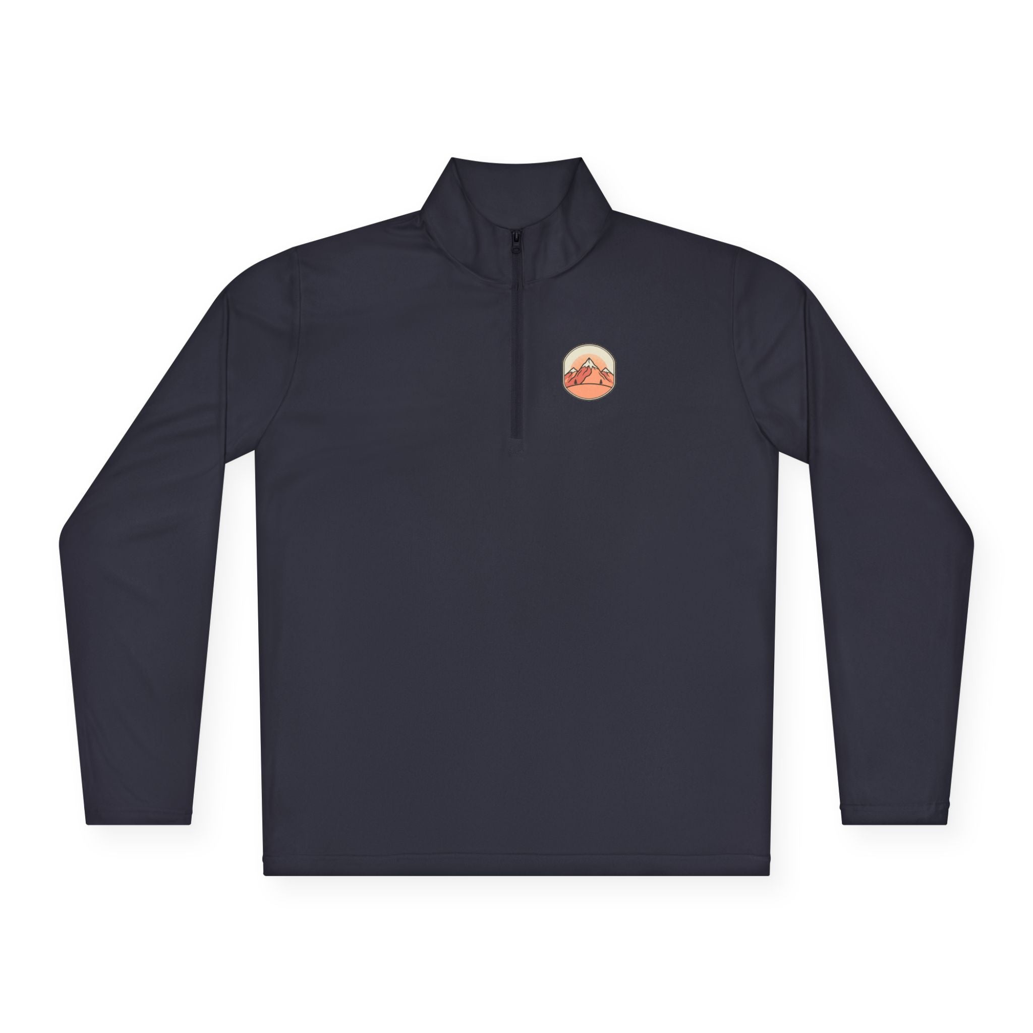 Quarter-Zip Pullover — "Find Peace Stay Wild" Mountain Outdoor Pullover