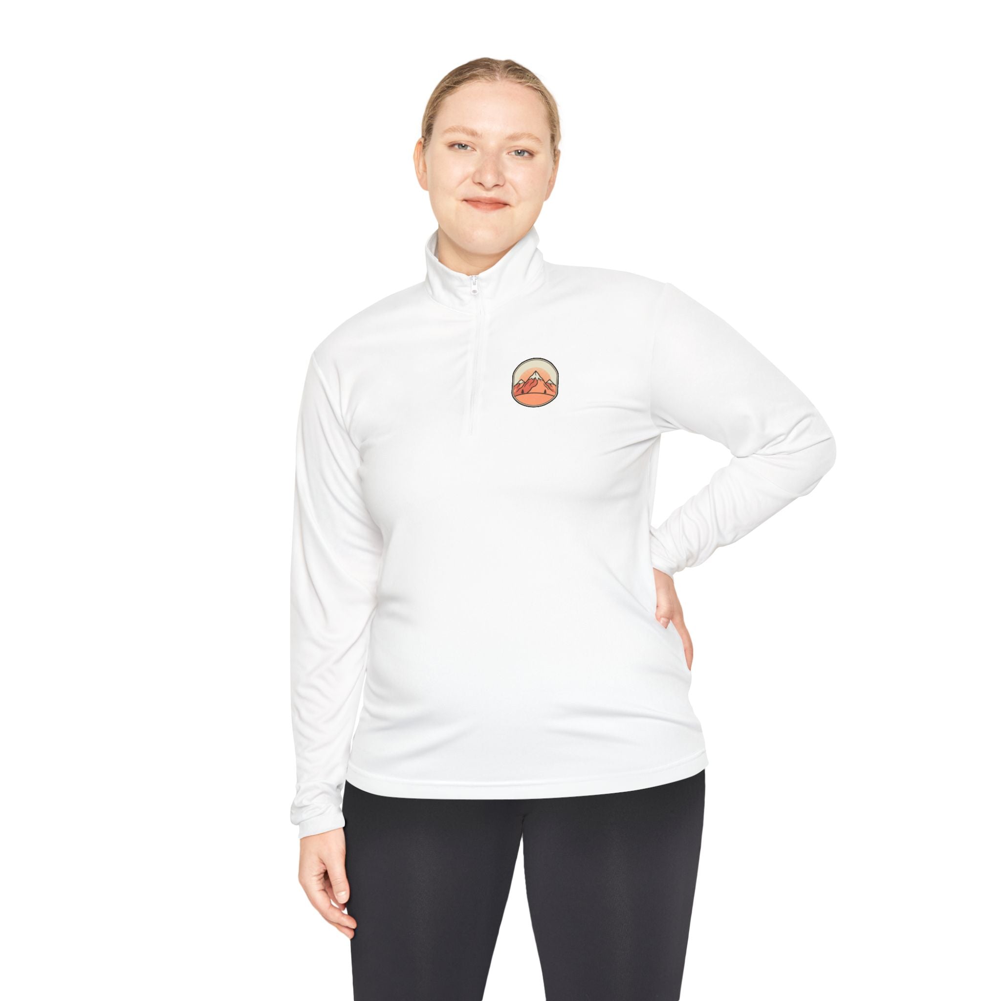 Quarter-Zip Pullover — "Find Peace Stay Wild" Mountain Outdoor Pullover