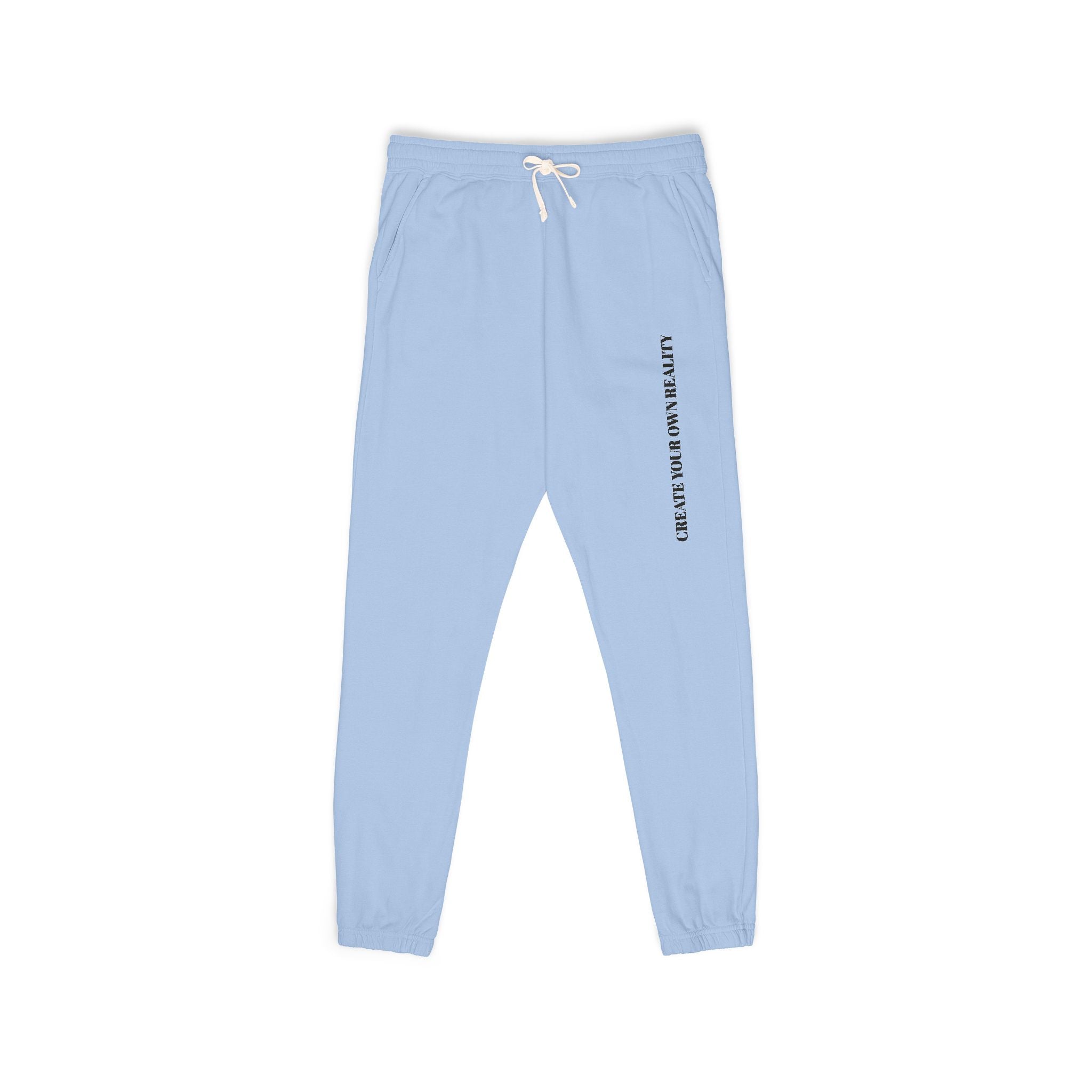 Embroidered Side Logo Fleece Sweatpants — Garment-Dyed Comfort Joggers