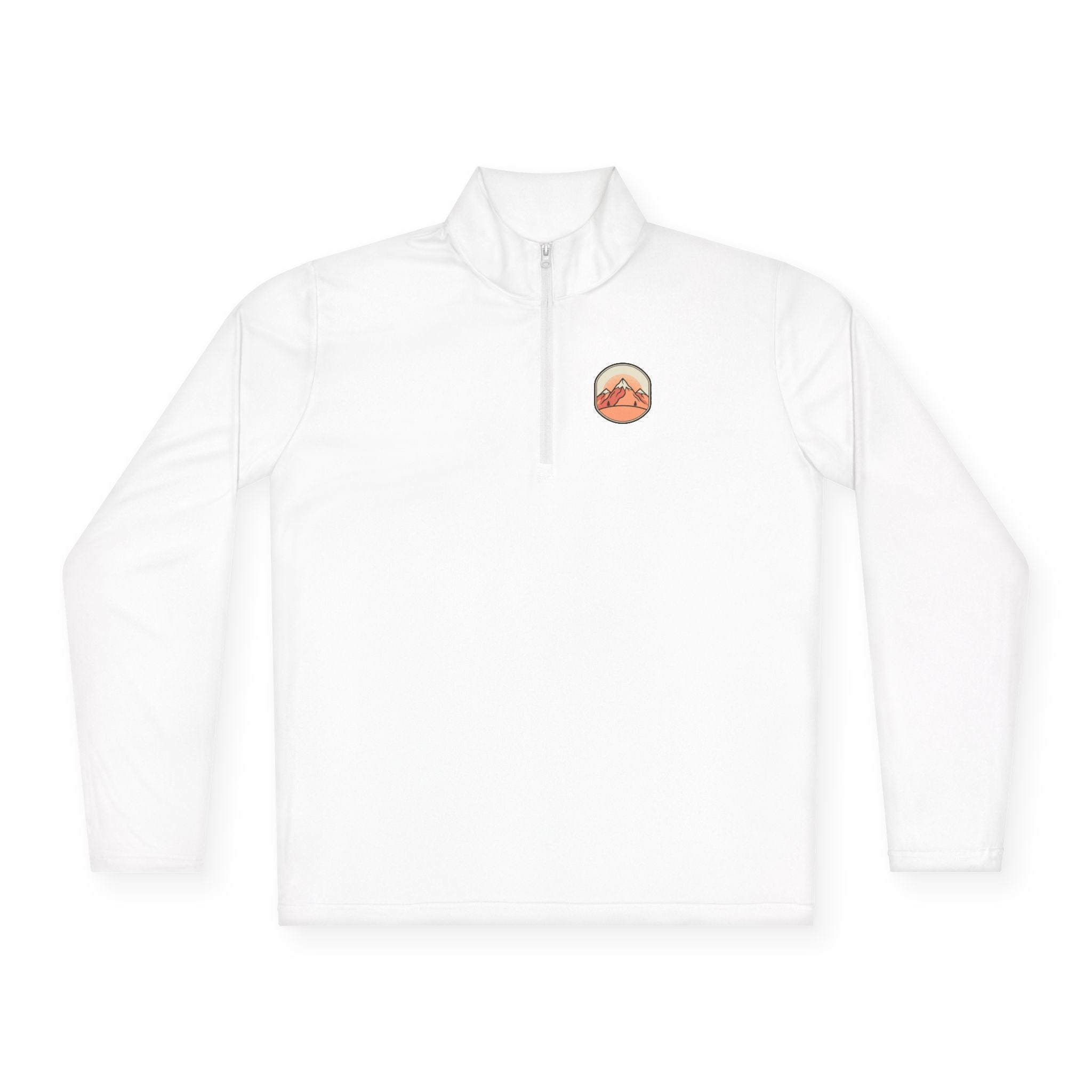 Quarter-Zip Pullover — "Find Peace Stay Wild" Mountain Outdoor Pullover