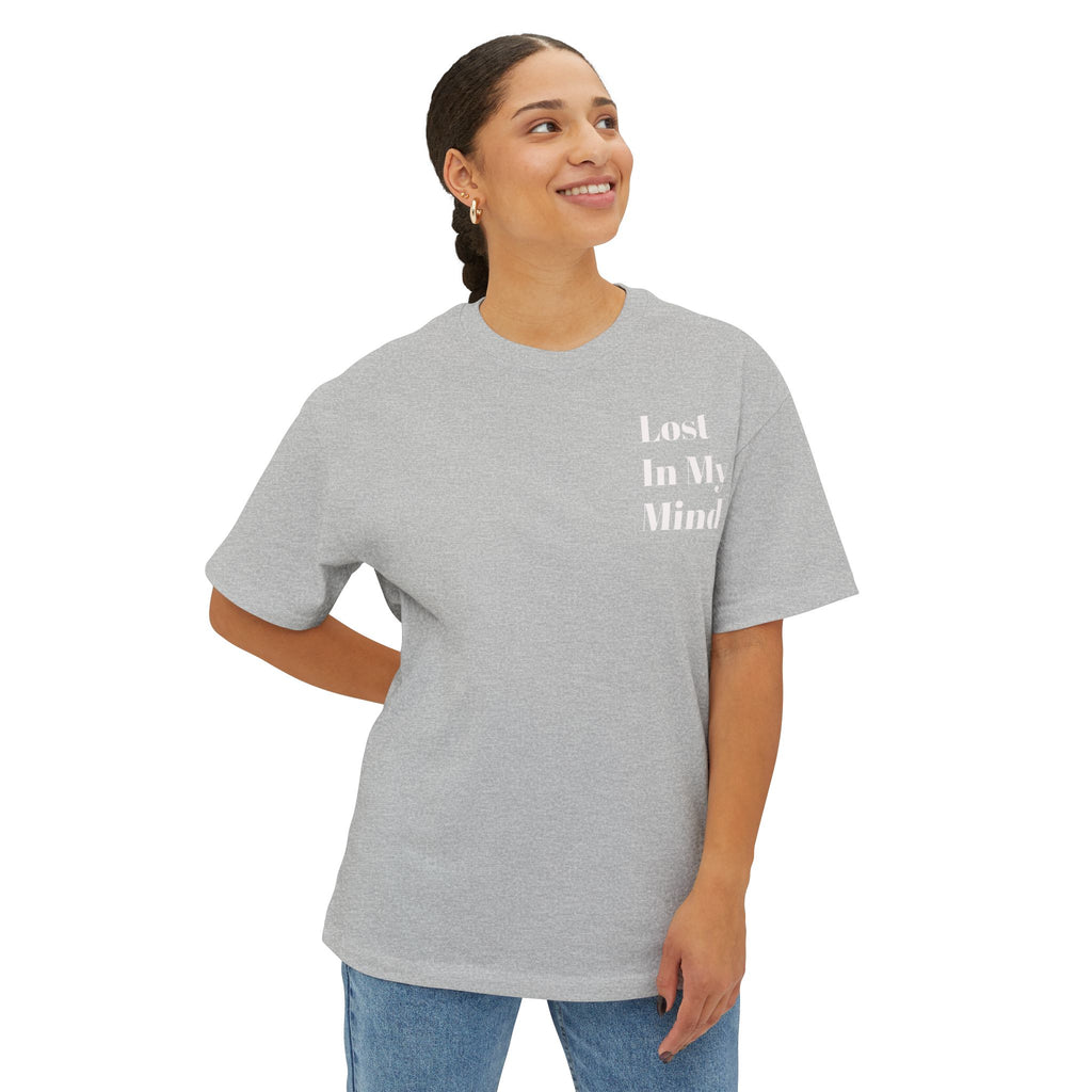 Lost in My Mind Graphic Tee — Retro Collage Art Oversized T-Shirt