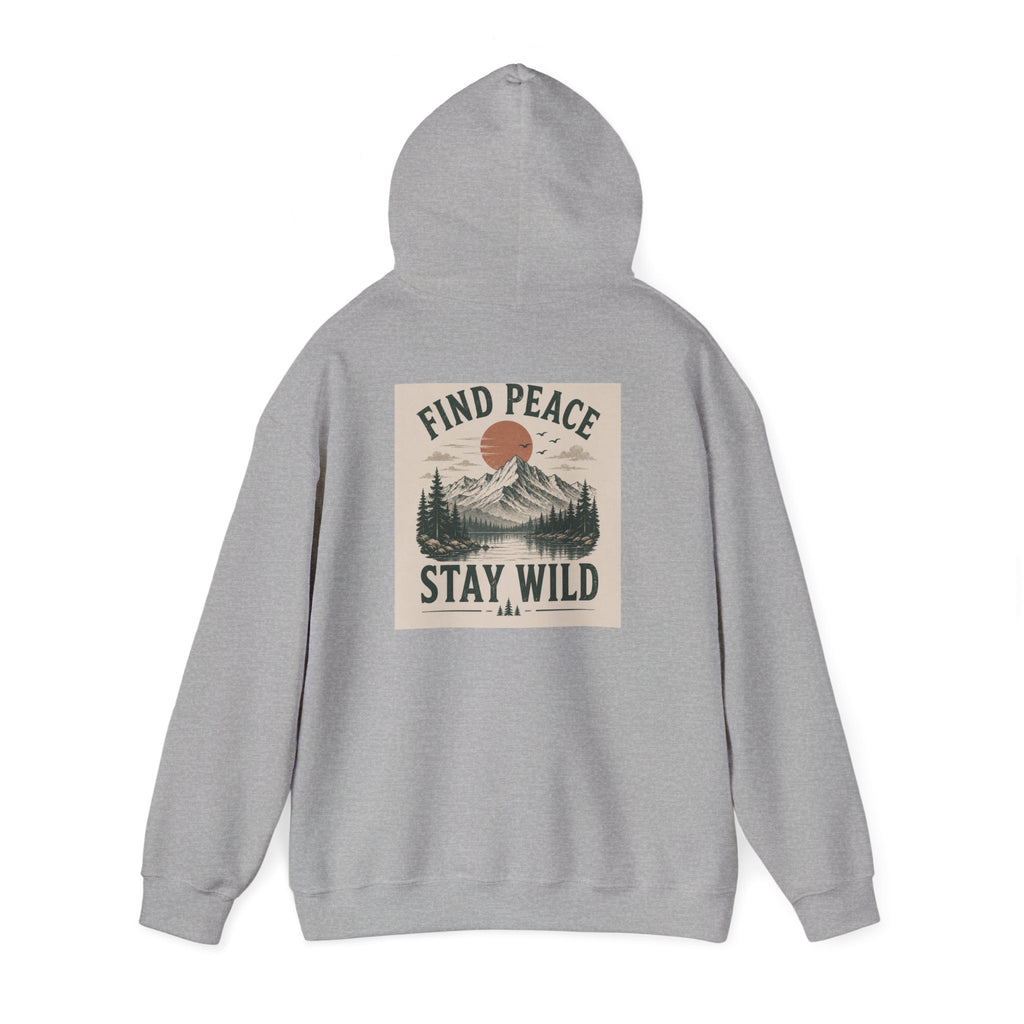 Adventure Hoodie – "Seek Quiet, Find Adventure" Mountain Outdoor Pullover