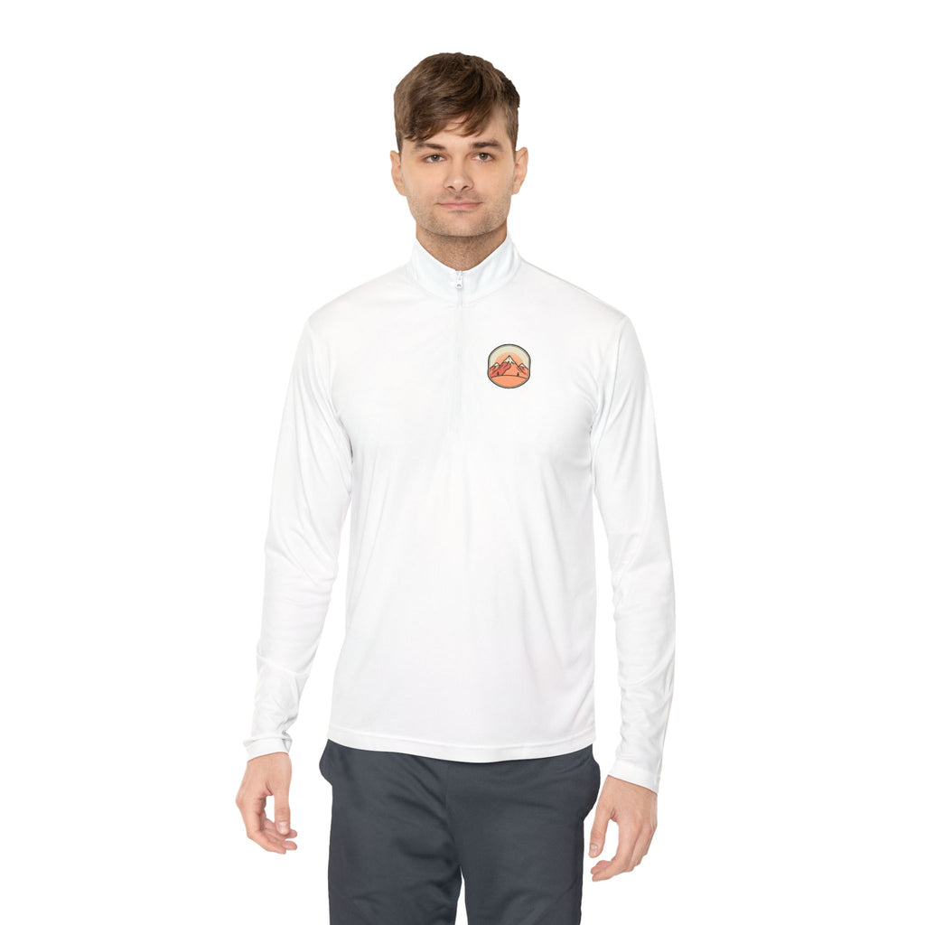 Quarter-Zip Pullover — "Find Peace Stay Wild" Mountain Outdoor Pullover