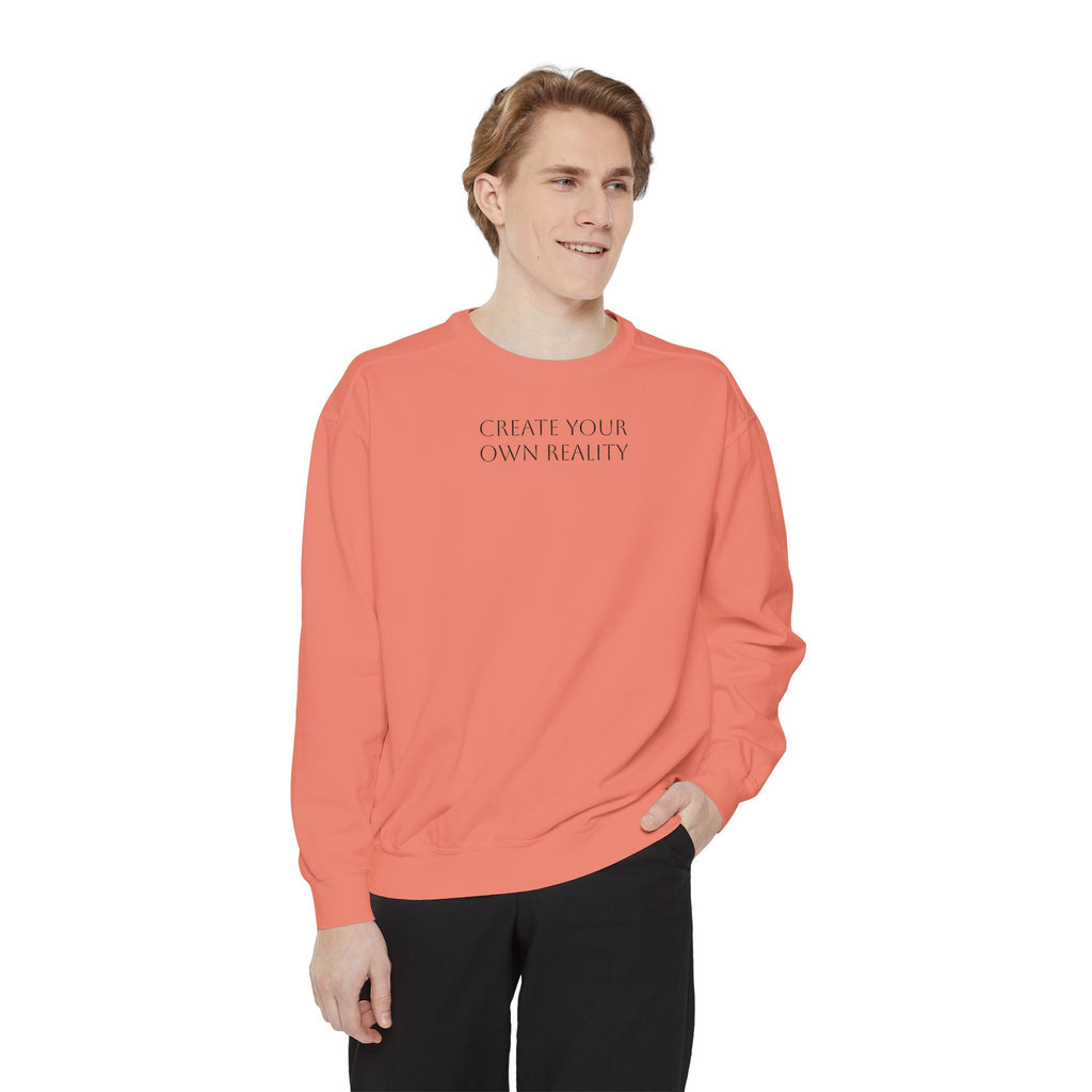 I Create Your Own Reality Sweatshirt — Vintage Statue Moon Graphic Sweatshirt