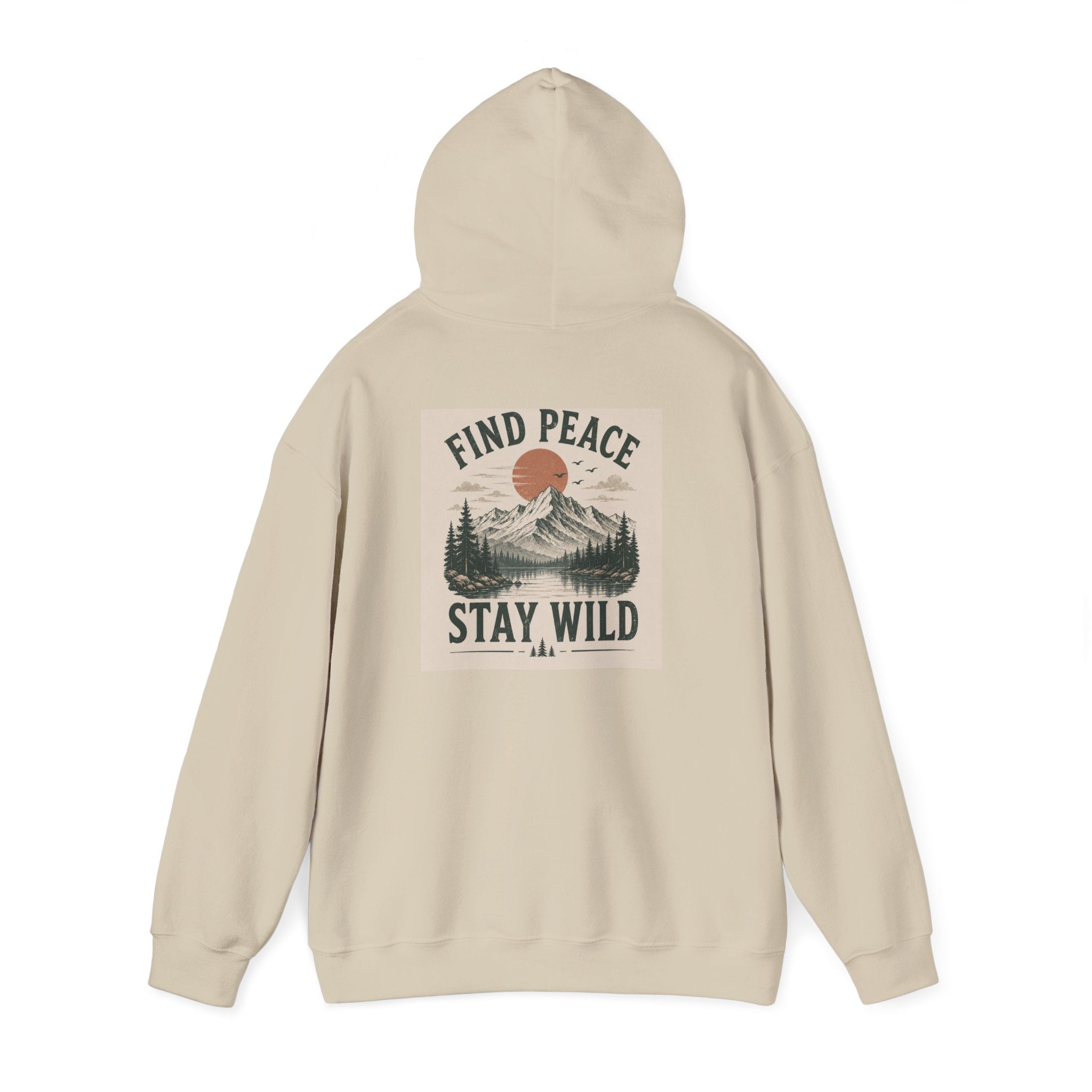 Adventure Hoodie – "Seek Quiet, Find Adventure" Mountain Outdoor Pullover