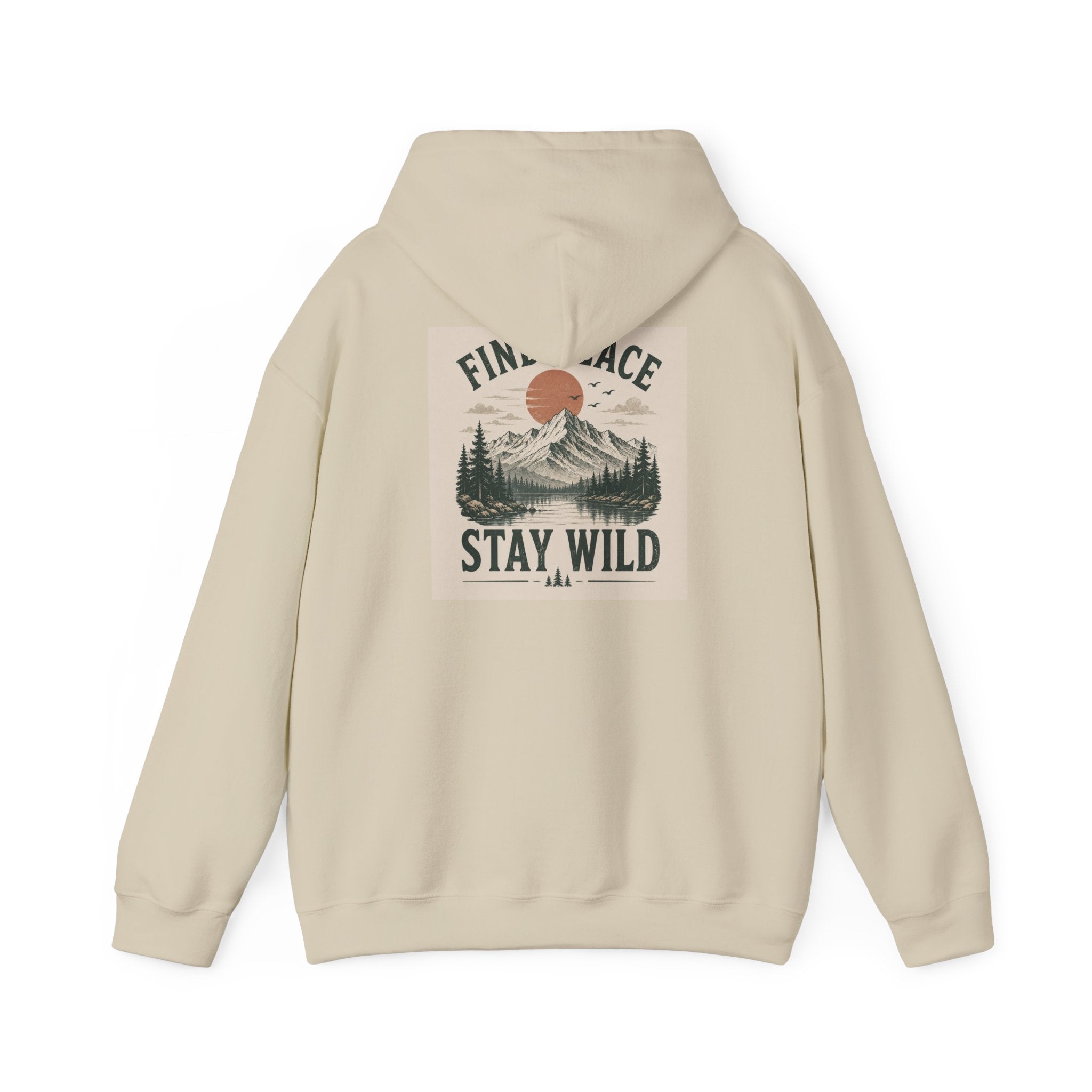 Adventure Hoodie – "Seek Quiet, Find Adventure" Mountain Outdoor Pullover