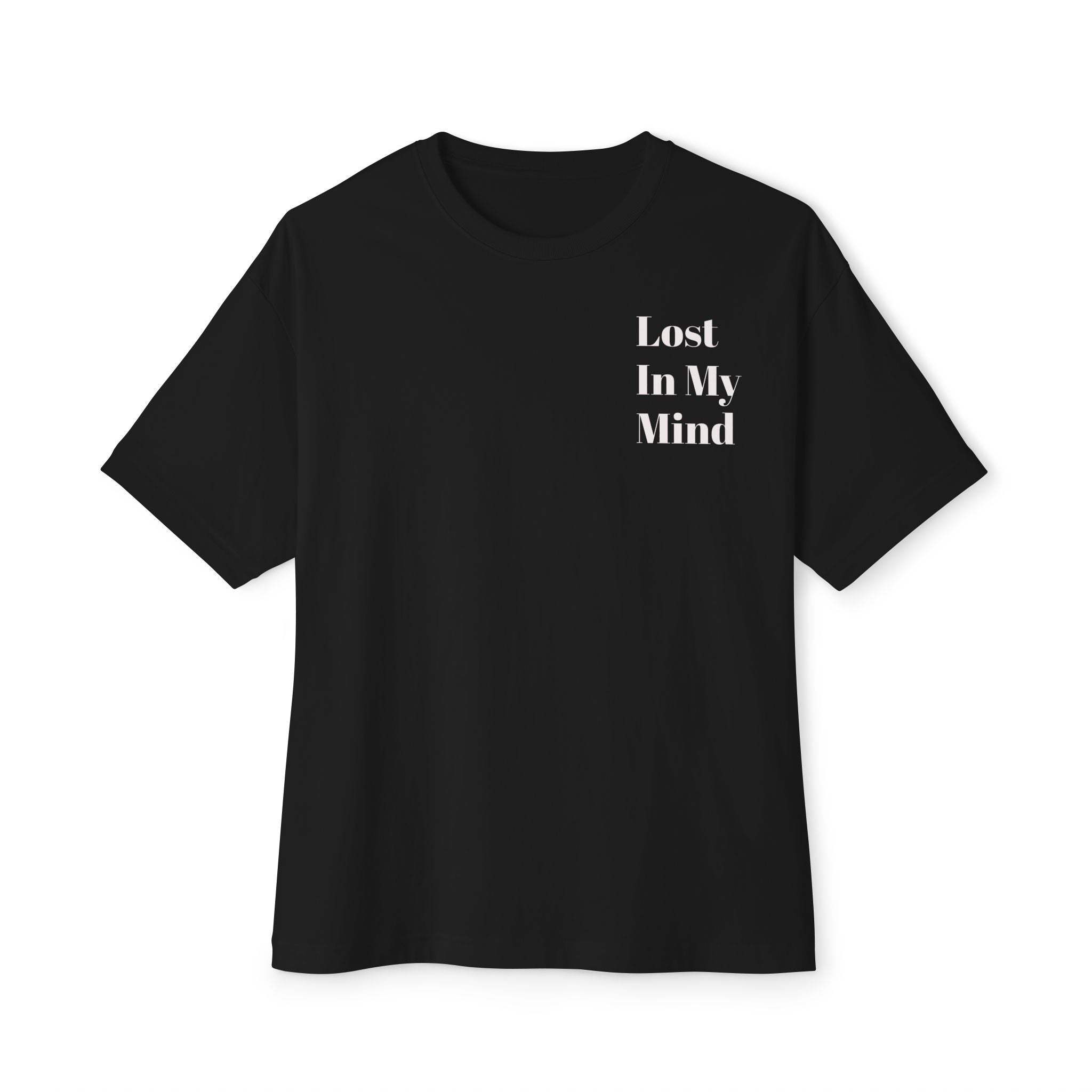 Lost in My Mind Graphic Tee — Retro Collage Art Oversized T-Shirt