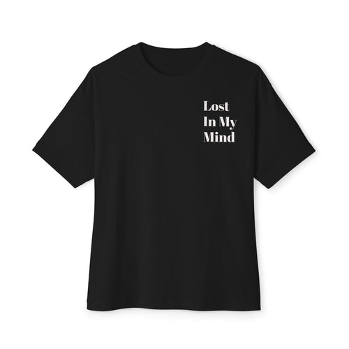 Lost in My Mind Graphic Tee — Retro Collage Art Oversized T-Shirt