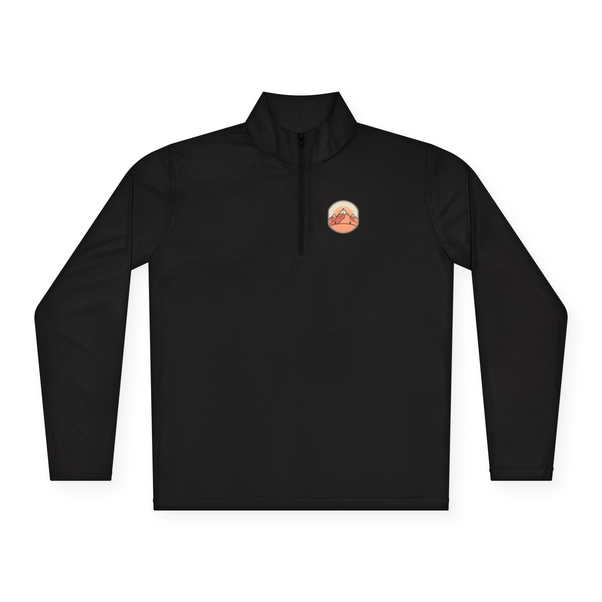 Quarter-Zip Pullover — "Find Peace Stay Wild" Mountain Outdoor Pullover