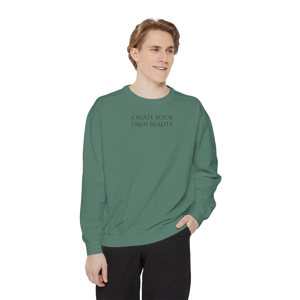 I Create Your Own Reality Sweatshirt — Vintage Statue Moon Graphic Sweatshirt