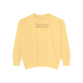 I Create Your Own Reality Sweatshirt — Vintage Statue Moon Graphic Sweatshirt