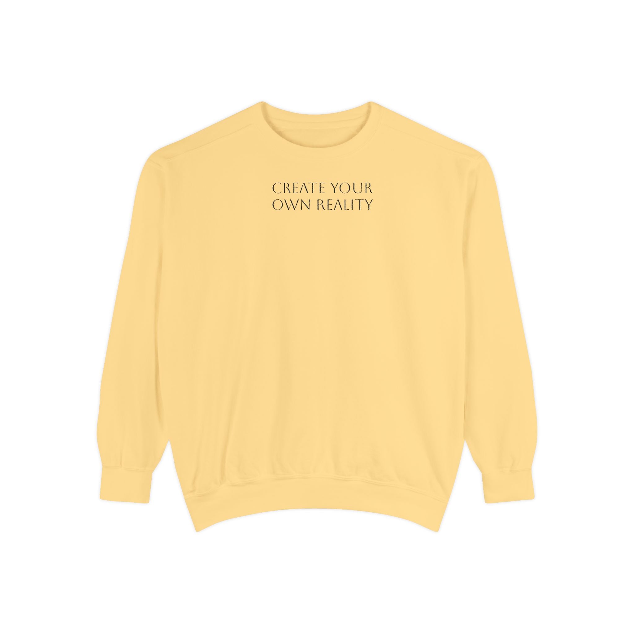 I Create Your Own Reality Sweatshirt — Vintage Statue Moon Graphic Sweatshirt