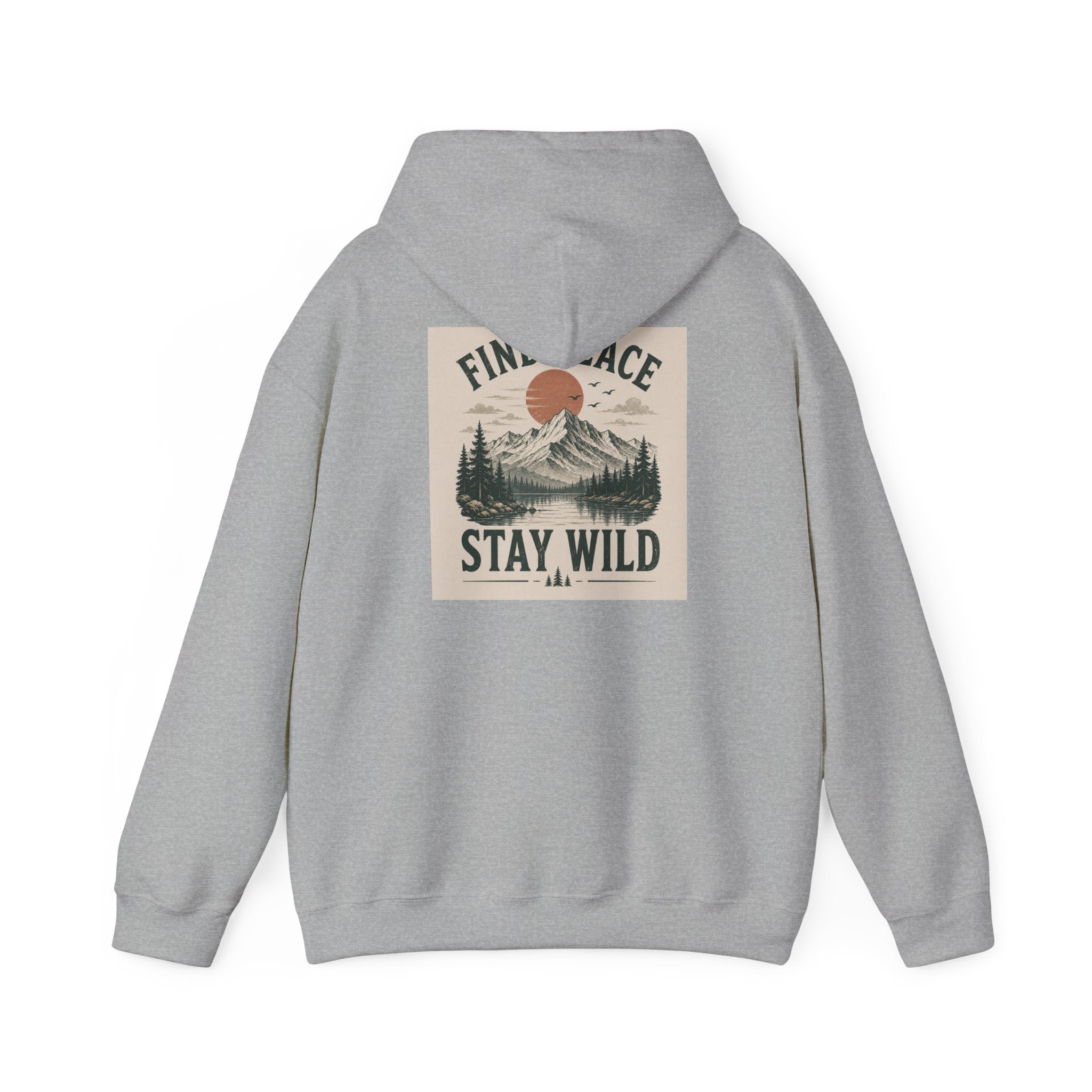 Adventure Hoodie – "Seek Quiet, Find Adventure" Mountain Outdoor Pullover