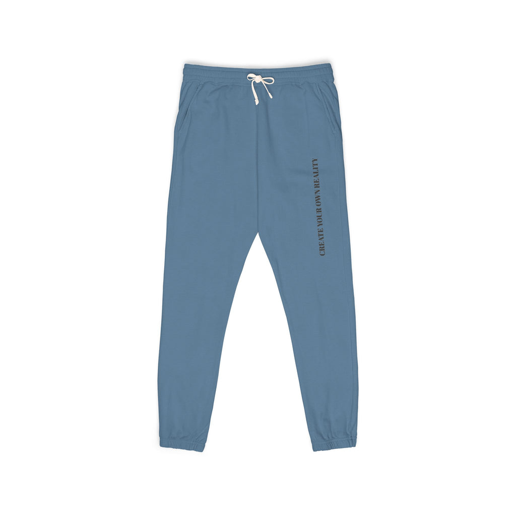 Embroidered Side Logo Fleece Sweatpants — Garment-Dyed Comfort Joggers