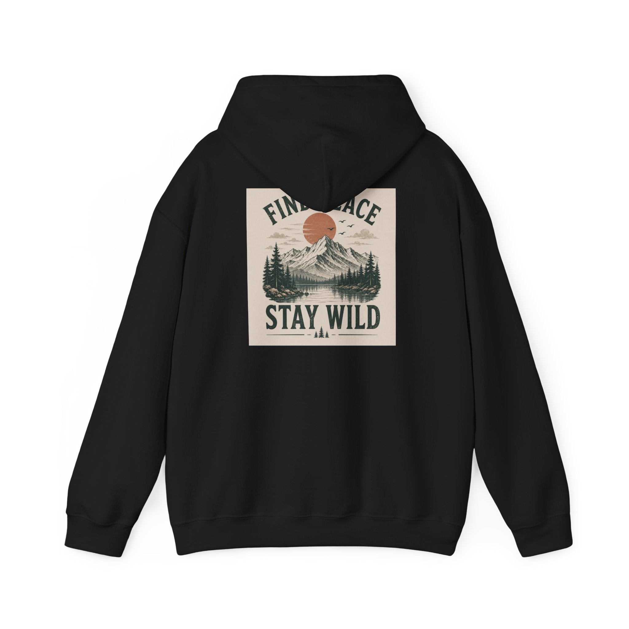 Adventure Hoodie – "Seek Quiet, Find Adventure" Mountain Outdoor Pullover