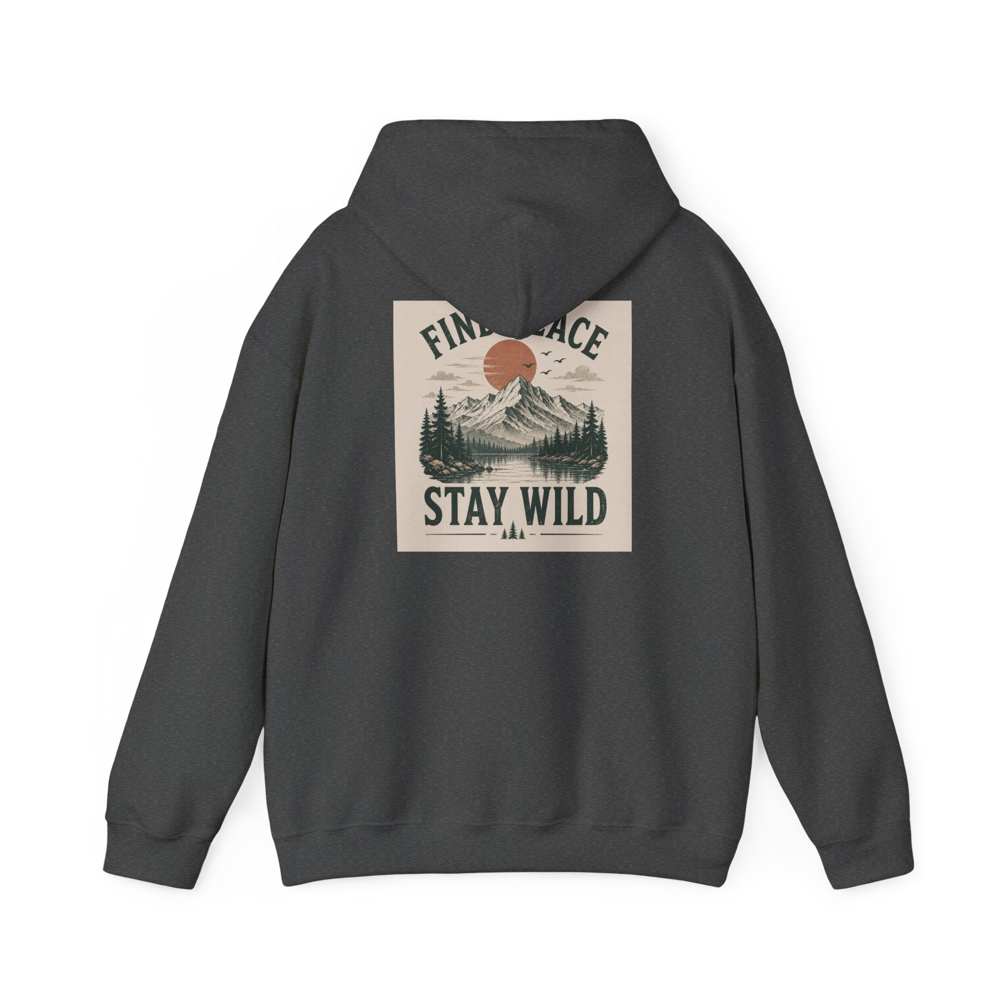 Adventure Hoodie – "Seek Quiet, Find Adventure" Mountain Outdoor Pullover