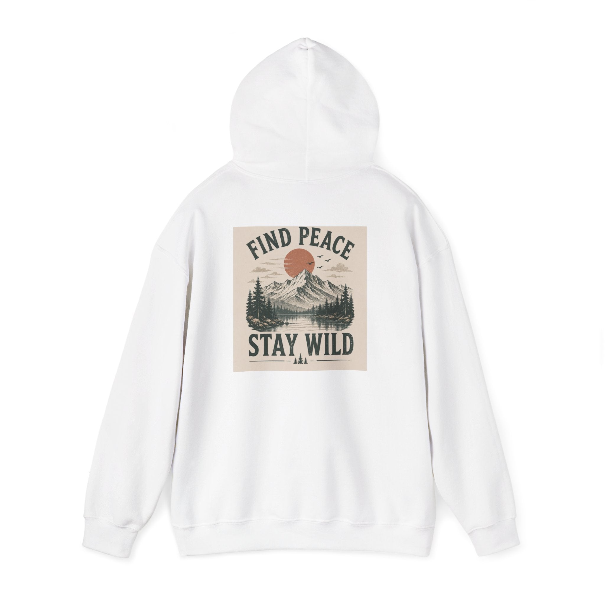 Adventure Hoodie – "Seek Quiet, Find Adventure" Mountain Outdoor Pullover
