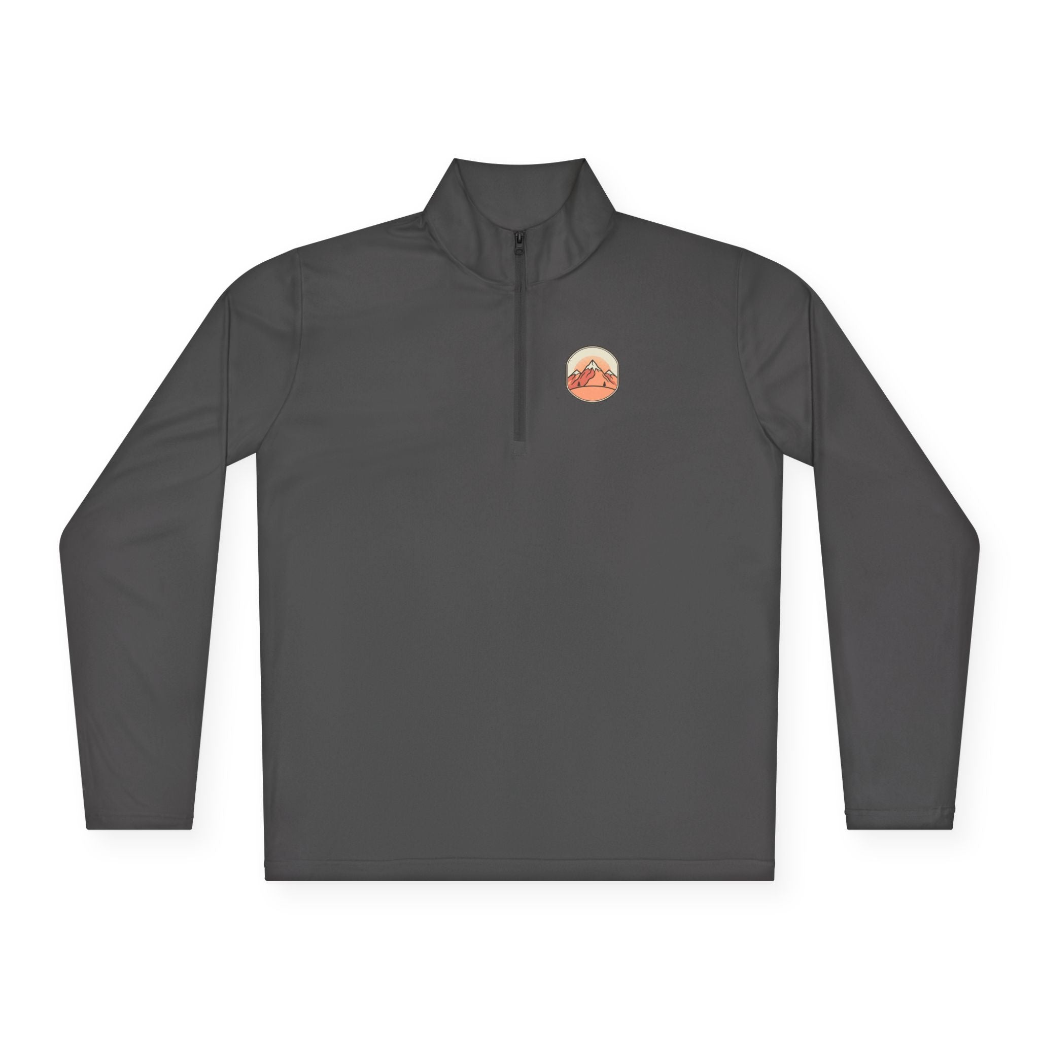 Quarter-Zip Pullover — "Find Peace Stay Wild" Mountain Outdoor Pullover