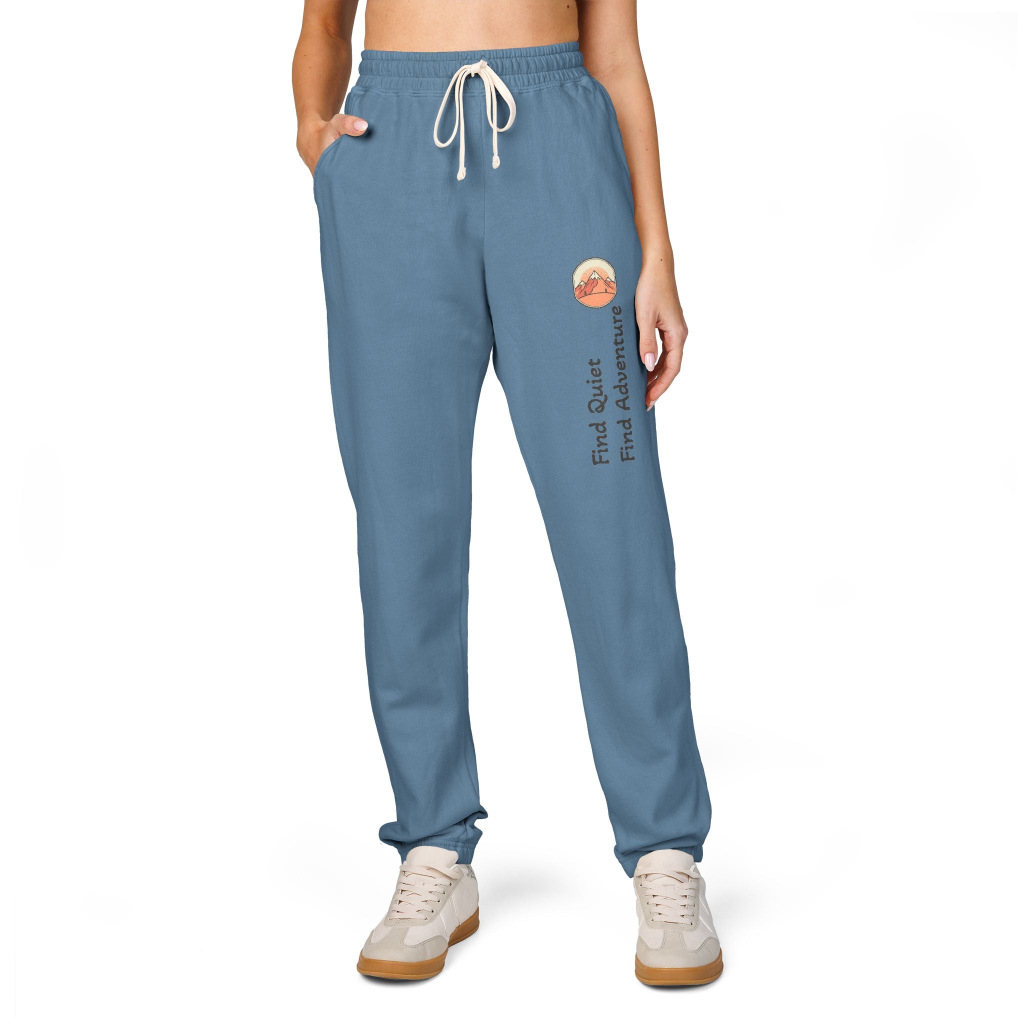 Ember Sunset Sweatpants — 'Find Yours, Feel Alive' Graphic Joggers
